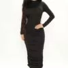 Fashion Nova Cristy Ruched Midi Dress - Black 2 Fashion Nova Cristy Ruched Midi Dress - Black -Fashion Nova Sales 01 07 22Studio3 CE MJ 12 12 57 54 JD45235L Black 0259 PB
