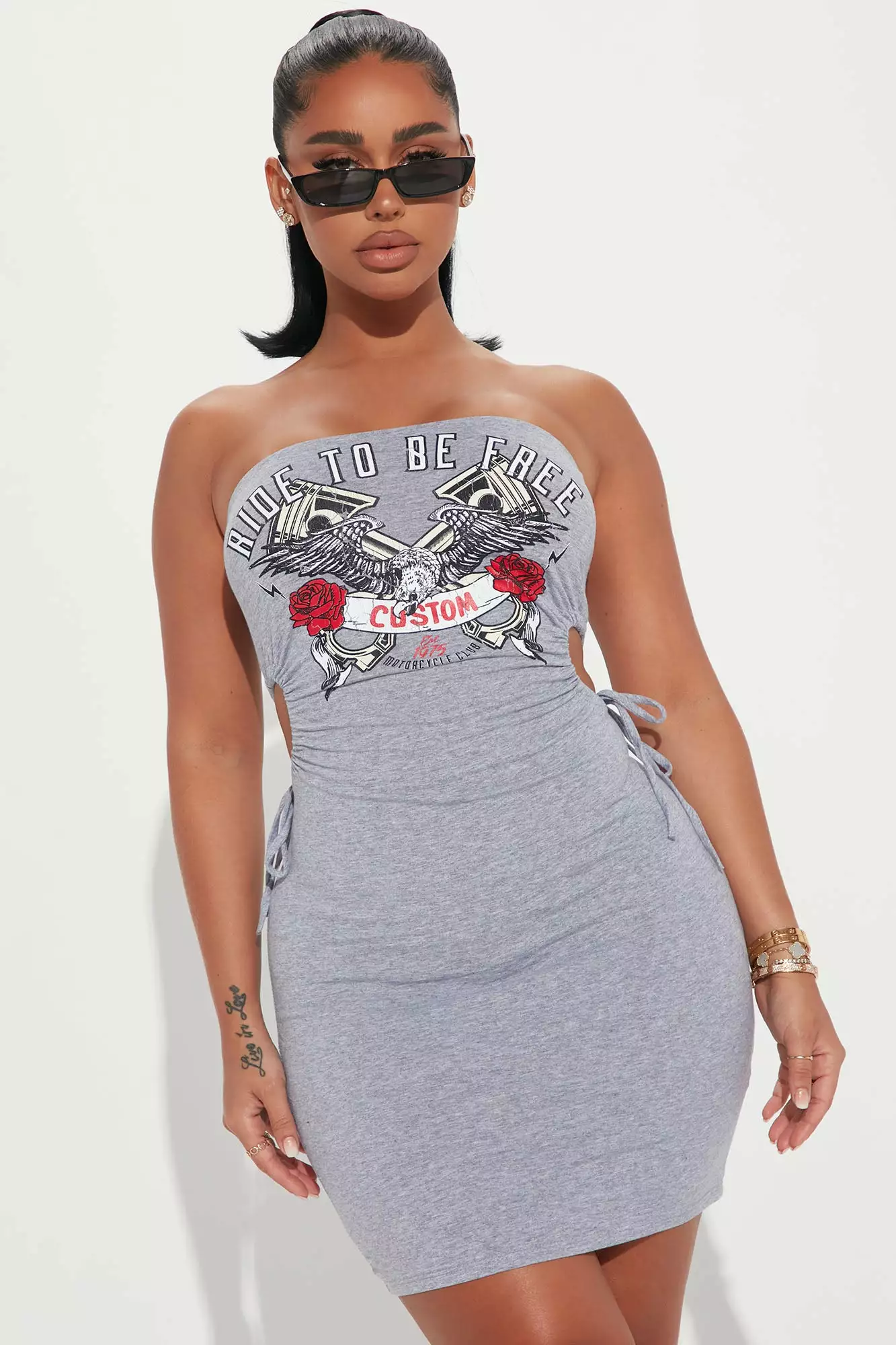 Fashion Nova Ride To Be Free Mini Tube Dress - Heather Grey 3 Fashion Nova Ride To Be Free Mini Tube Dress - Heather Grey