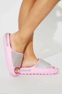 Fashion Nova My Favorite Rhinestone Slides - Pink -Fashion Nova Sales 01 11 23Studio6 KJ 13 52 01 72 MAUREEN05 Pink 8228 WG