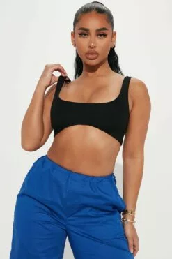 Fashion Nova Gianna Ultra Crop Top - Black