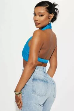 Fashion Nova Kacee Halter Top - Turquoise -Fashion Nova Sales 01 20 23Studio2 KJ RL 11 59 43 7 LHT768 Turquoise 0889 JB JB
