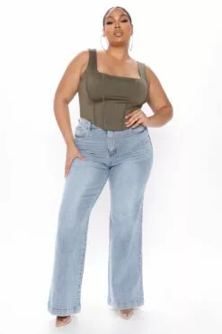 Fashion Nova Won't Take The Blame Crop Top - Olive 24 Fashion Nova Won't Take The Blame Crop Top - Olive -Fashion Nova Sales 01 22 21Studio3 EF TB 13 27 21 40 34523 Olive PLUS 0530 WG