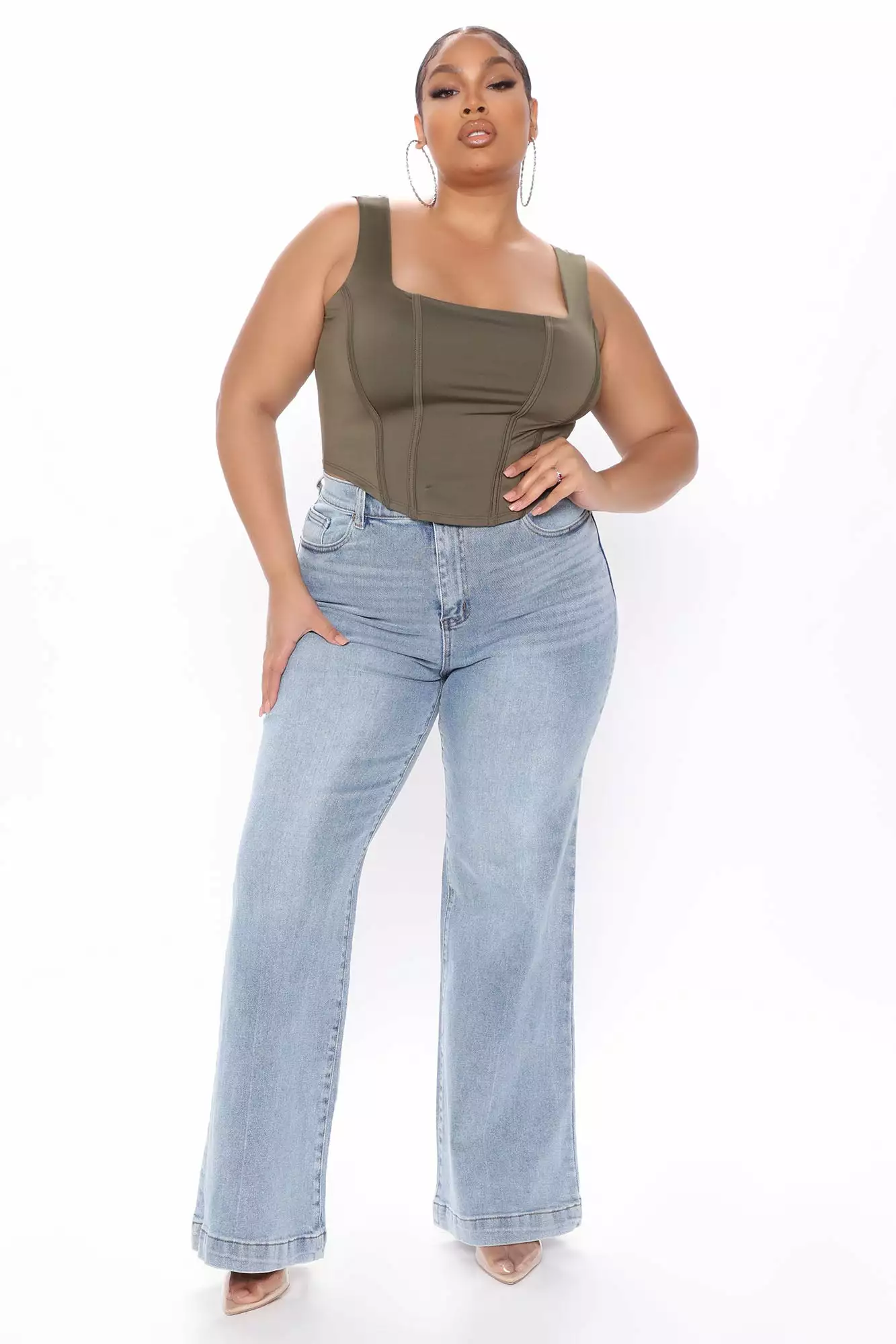 Fashion Nova Won't Take The Blame Crop Top - Olive 13 Fashion Nova Won't Take The Blame Crop Top - Olive - Image 11