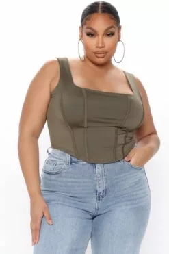 Fashion Nova Won't Take The Blame Crop Top - Olive 22 Fashion Nova Won't Take The Blame Crop Top - Olive -Fashion Nova Sales 01 22 21Studio3 EF TB 13 27 26 40 34523 Olive PLUS 0534 WG