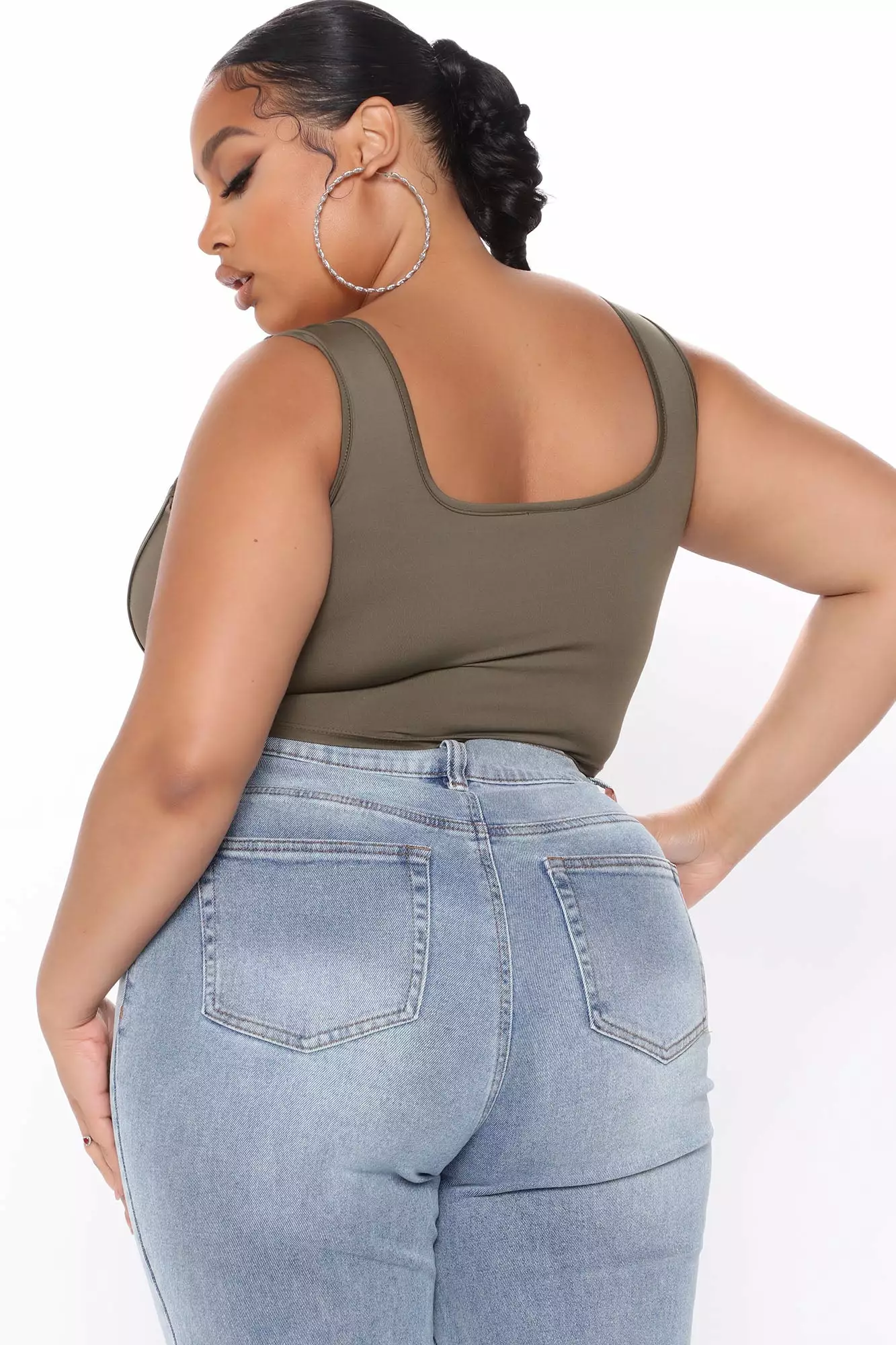 Fashion Nova Won't Take The Blame Crop Top - Olive 14 Fashion Nova Won't Take The Blame Crop Top - Olive - Image 12