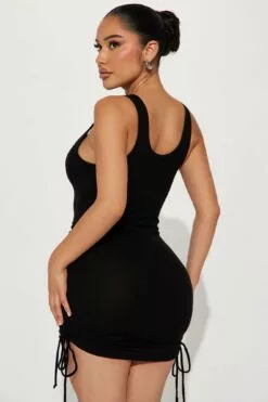 Fashion Nova Tara Ribbed Mini Dress - Black 7 Fashion Nova Tara Ribbed Mini Dress - Black -Fashion Nova Sales 01 24 23Studio3 KS IM 14 30 00 48 HD18143 Black 4682 DG