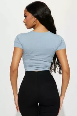 Fashion Nova Carly V Neck Crop Tee - Light Blue 7 Fashion Nova Carly V Neck Crop Tee - Light Blue -Fashion Nova Sales 01 24 23Studio5 RT BD 14 03 24 26 RT63221 LightBlue P 1254 JB