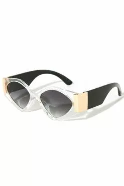 Fashion Nova Stunting Always Cat Eye Sunglasses - Clear -Fashion Nova Sales 01 24 23Studio7 TH 11 26 49 19 DR5717 Clear 0409 ES