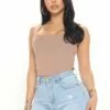 Fashion Nova Brielle Ribbed Tank Top - Mocha -Fashion Nova Sales 01 29 21Studio4 RM JH 10 37 33 6 ZD6X2101 Mocha 52998 WG