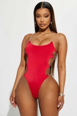 Fashion Nova Franchesca Bodysuit - Red