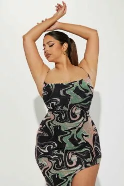 Fashion Nova Nikki Mesh Maxi Dress - Black/combo -Fashion Nova Sales 02 09 23Studio4 ID KT 13 55 59 34 D50081 Blackcombo 12553 PLUS MR