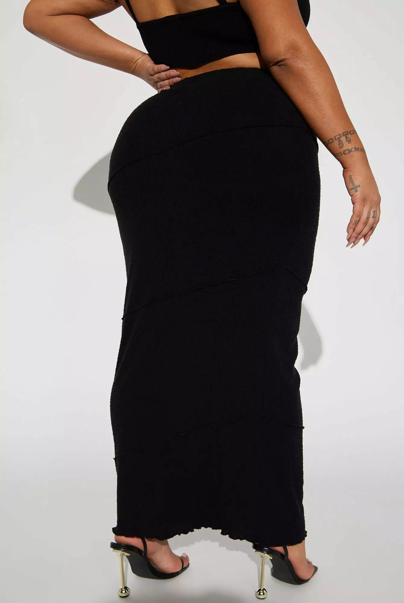 Fashion Nova Flirt Alert Ribbed Maxi Skirt - Black 8 Fashion Nova Flirt Alert Ribbed Maxi Skirt - Black - Image 6