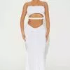 Fashion Nova All You Wanted Maxi Skirt - White