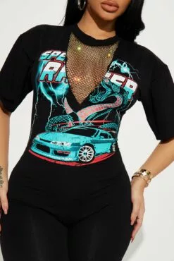 Fashion Nova Speedy Romper - Black -Fashion Nova Sales 02 14 23Studio4 KF CG 13 24 48 33 JP29891 Black 15727 SG