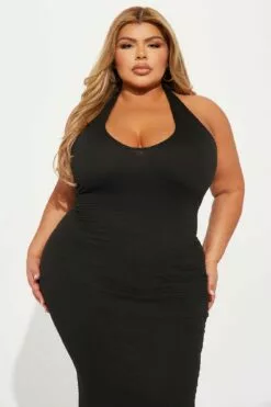 Fashion Nova Founded Desires Textured Maxi Dress - Black -Fashion Nova Sales 02 14 23Studio6 DD CM 11 23 59 10 KSD2706 Black 7047 PLUS DQ