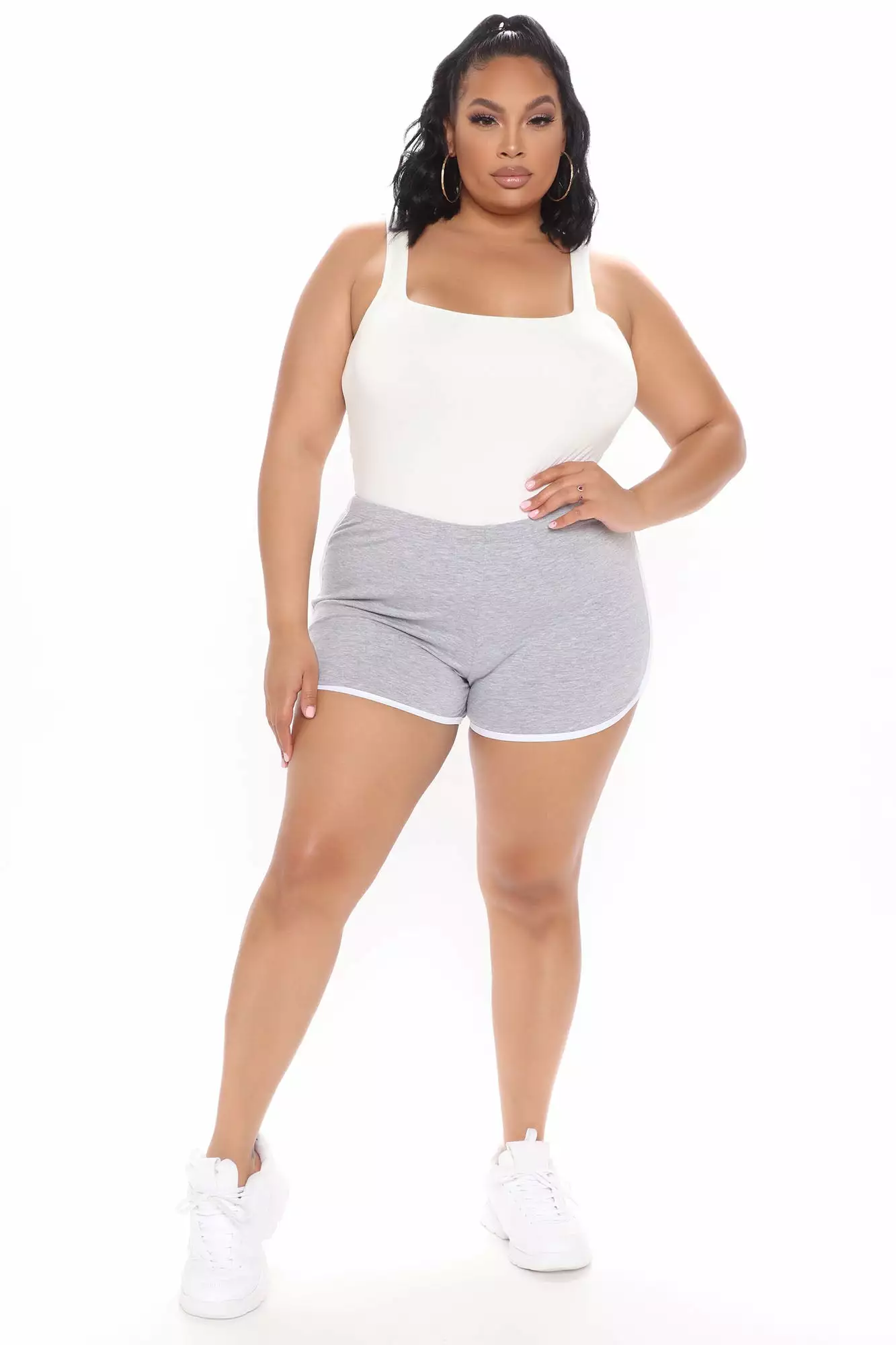 Fashion Nova Play Fun Dolphin Short - Heather Grey 8 Fashion Nova Play Fun Dolphin Short - Heather Grey - Image 6