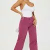 Fashion Nova Tell Me More Non Stretch Wide Leg Jean - Purple -Fashion Nova Sales 02 17 23Studio8 TA AC 09 16 09 1 N5039HWR Purple 12750 DQ DQ