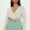 Fashion Nova Isolde Blouse Top - Beige -Fashion Nova Sales 02 20 23Studio7 CB BD 12 01 03 16 CAP9112A Olive 0349 DQ
