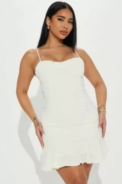 Fashion Nova Sweet Life Mini Dress - Cream