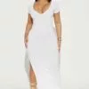 Fashion Nova Gotta Move On Maxi Dress - White