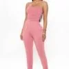 Fashion Nova Isabelle Tube Jumpsuit - Rose