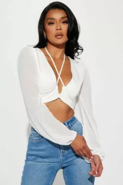 Fashion Nova Won't Ask Twice Top - Ivory