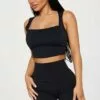 Fashion Nova Kenny Top - Black -Fashion Nova Sales 02 24 23Studio3 ID AC 14 54 52 56 TP7043 Black P 7913 DQ