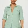 Fashion Nova Taylor Button Down Top - Sage -Fashion Nova Sales 02 27 23Studio3 KS AS 11 47 57 30 WTP01 Sage 8451 SG