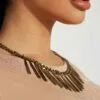 Fashion Nova Integra Necklace And Earring Set - Gold -Fashion Nova Sales 02 28 23Studio3 KS CG 11 42 58 30 NB100954GDGD Gold 9305 PXF JF