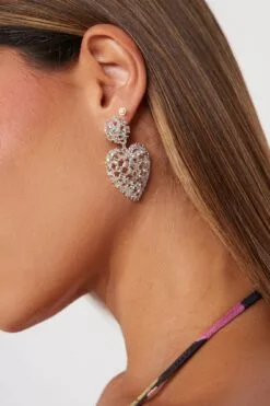 Fashion Nova The One And Only Earrings - Silver