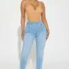 Fashion Nova So Snatched Curvy Stretch Skinny Jean - Light Wash