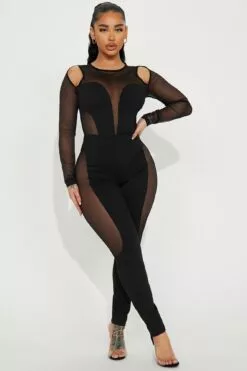 Fashion Nova Tegan Jumpsuit - Black
