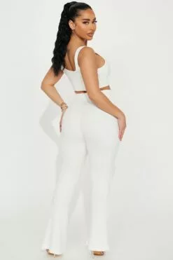 Fashion Nova Zelda Flare Pant Set - White -Fashion Nova Sales 03 09 23Studio1 ID CG 13 21 16 35 YPS7038 White P 10110 PXF