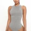 Fashion Nova Mel Sleeveless Mock Neck Bodysuit - Heather Grey 1 Fashion Nova Mel Sleeveless Mock Neck Bodysuit - Heather Grey -Fashion Nova Sales 03 11 21Studio1 RT DOM 12 42 41 15 RT63442 HeatherGrey 3774 EH
