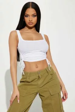 Fashion Nova Carolina Tank Top - White