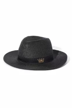 Fashion Nova Magic Crown Sun Hat - Black -Fashion Nova Sales 03 14 23Studio10 CXB 09 12 11 20 AX7464H Black 3568 ES