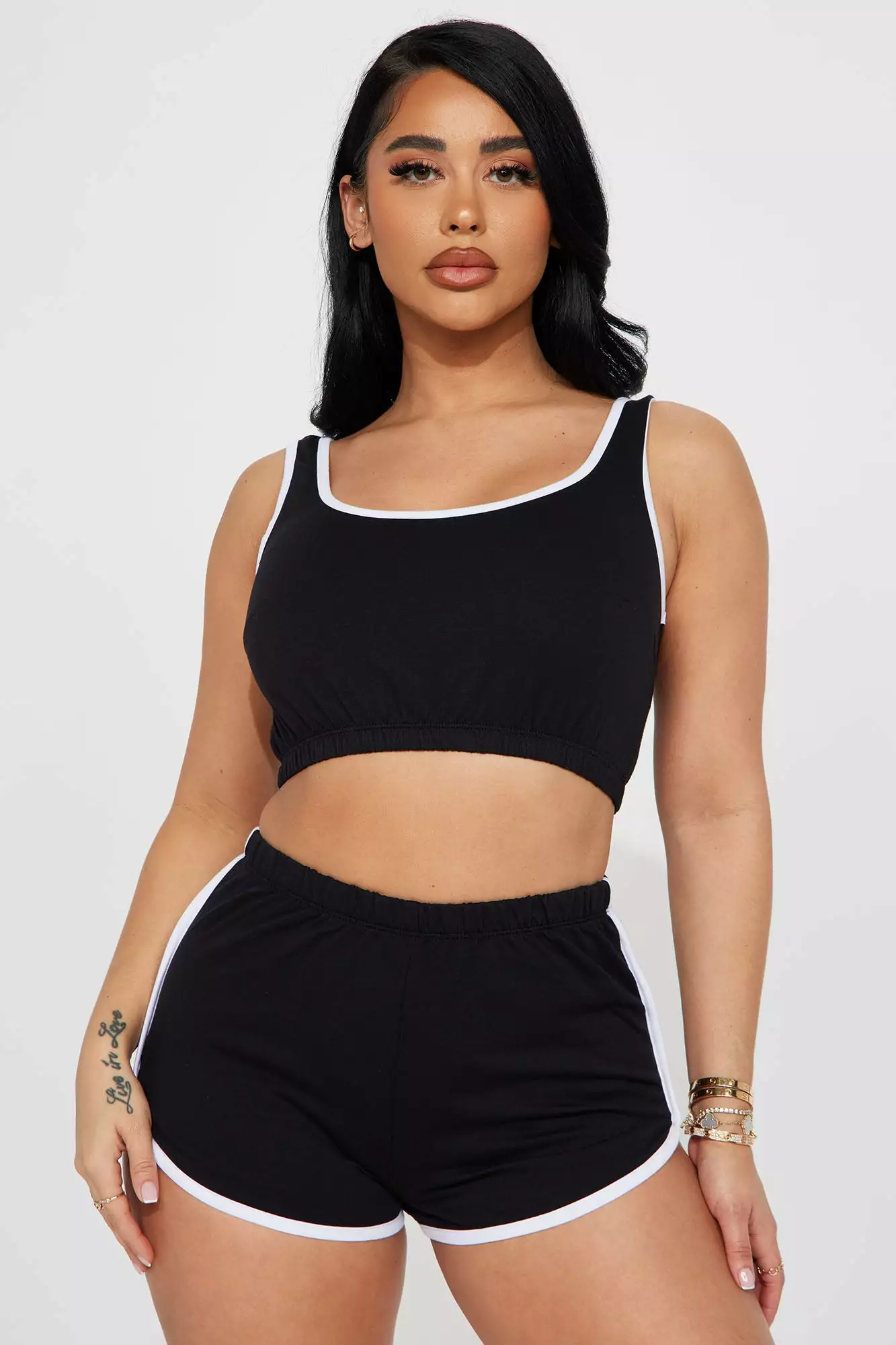 Fashion Nova Sending My Location Short Set - Black 4 Fashion Nova Sending My Location Short Set - Black - Image 2