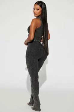 Fashion Nova New Times Ribbed Legging Set - Black -Fashion Nova Sales 03 21 23Studio2 KJ RL 11 09 00 5 ELTP1008 Black P 9495 JB