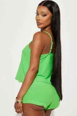 Fashion Nova Virgo Queen PJ Short Set - Green -Fashion Nova Sales 03 21 23Studio2 KJ RL 12 11 13 26 2SP1784RVIR Green P 9664 CM