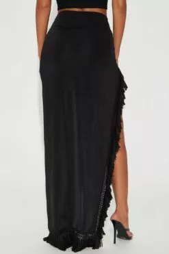Fashion Nova Making Memories Fringe Maxi Skirt - Black 10 Fashion Nova Making Memories Fringe Maxi Skirt - Black -Fashion Nova Sales 03 21 23Studio7 CE IM 15 32 34 60 ZS2483N Black 15969 EH