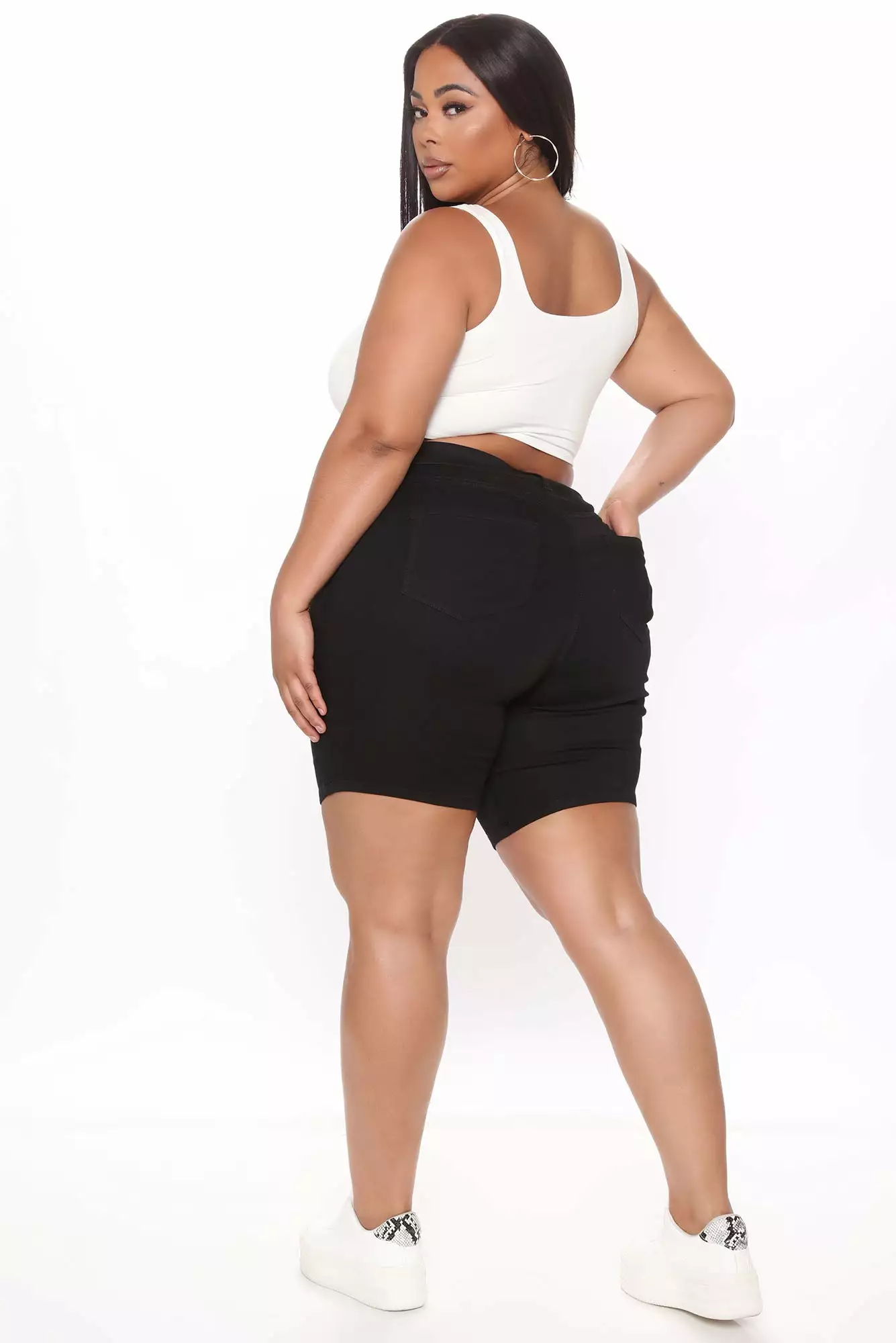 Fashion Nova Raine Super Stretch Pull On Biker Shorts - Black 10 Fashion Nova Raine Super Stretch Pull On Biker Shorts - Black - Image 8