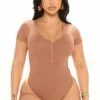 Fashion Nova Halsey Ribbed Bodysuit - Chocolate -Fashion Nova Sales 03 24 22Studio1 KJ AC 15 52 36 68 HT11131 Chocolate 5917 KL