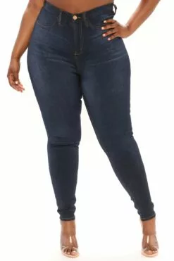 Fashion Nova Tall Eva Super Soft Curvy Skinny Jean - Dark -Fashion Nova Sales 04 08 22Studio1 KJ KP11 00 32 16 FN22804A31T DarkDenim P 0158 PLUS SG