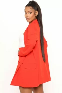 Fashion Nova Sasha Double Breasted Blazer - Orange -Fashion Nova Sales 04 19 22Studio4 CE RL 15 58 24 46 JK24556 Orange P 6794 EH