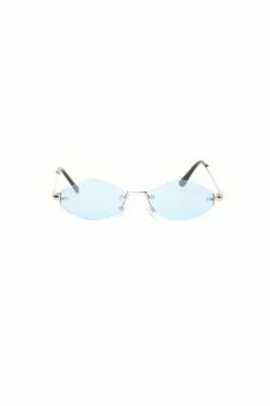 Fashion Nova Make Me Famous Sunglasses - Blue -Fashion Nova Sales 04 30 21Studio2 JP KP 08 14 21 9 M1630CP Blue 3212 KL
