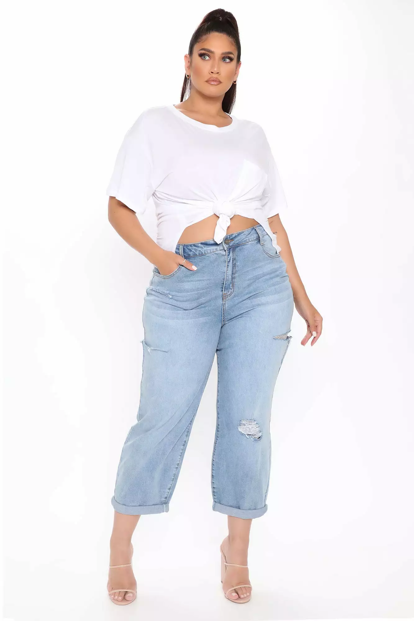 Fashion Nova Laid Back Chillin' Pocket Tee - White 7 Fashion Nova Laid Back Chillin' Pocket Tee - White - Image 5