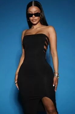Fashion Nova Dani Midi Dress - Black -Fashion Nova Sales 05 12 22Studio5 SN RL 11 22 50 5 JD45648 Black 12471 EH