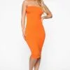 Fashion Nova Rhianna Tube Dress - Orange