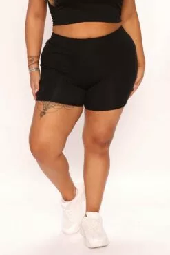 Fashion Nova Abbey High Rise Biker Short - Black -Fashion Nova Sales 06 02 22Studio1 SN AC 13 48 49 30 73316 Black 1736 PLUS JB
