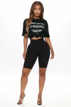 Fashion Nova My Favorite Biker Short - Black